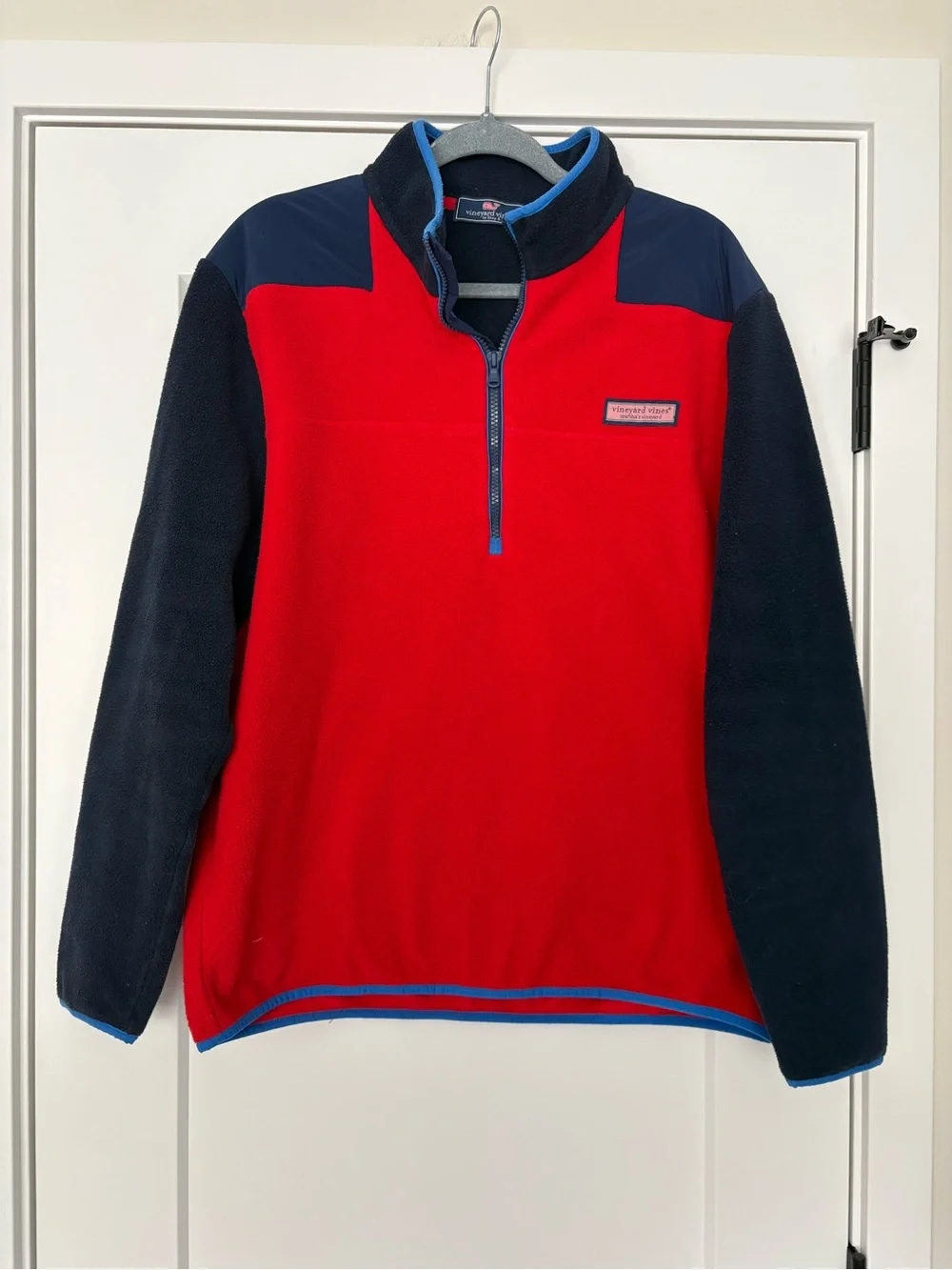 Vineyard Vines Costal Men's 1/4 Zip Pullover Jacket Nautical‎ Size Large